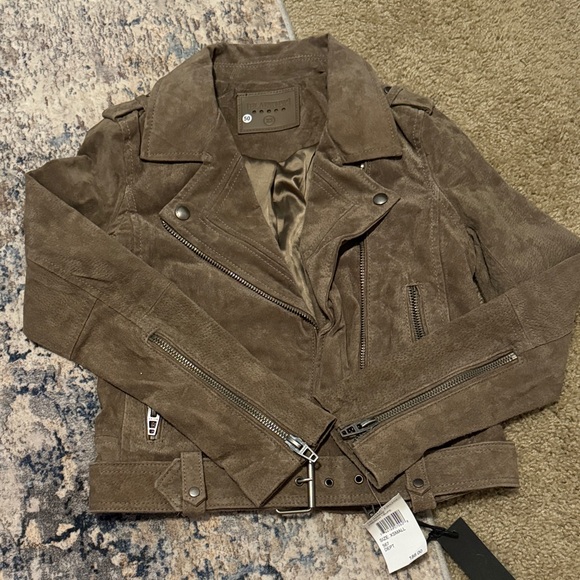 Blank NYC Jackets & Blazers - Blank NYC Brown Suede Biker Jacket
